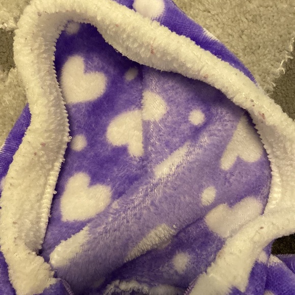 Baby girl Fleece Hooded Bunting, Fuzzy Fleece Baby Bundler or snow suit - Picture 7 of 7